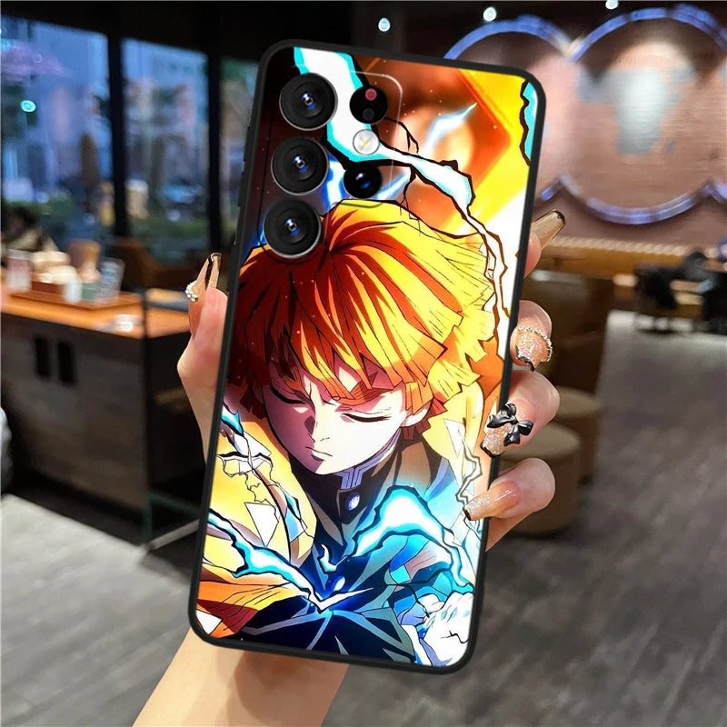 Demon Slayer Elemental Clash Case Series – Multiple Designs (Samsung S20–S24, Ultra/Plus)