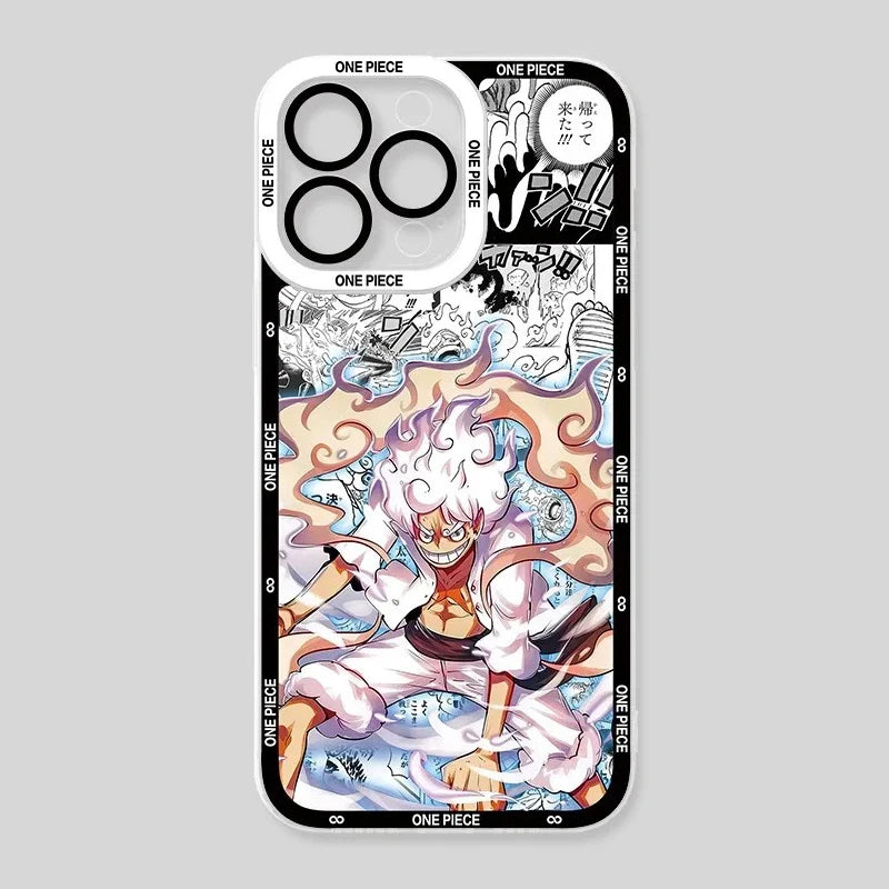 Luffy Gear 5 ClearCase Series – Multiple Designs (iPhone 11–17, Pro/Max)