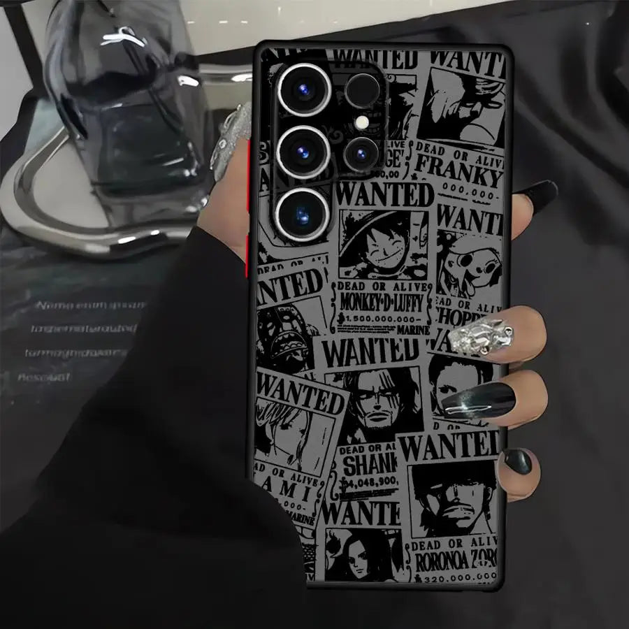 One Piece Shadow Art Case Series – Multiple Designs (Samsung S20–S25 Ultra/Plus)
