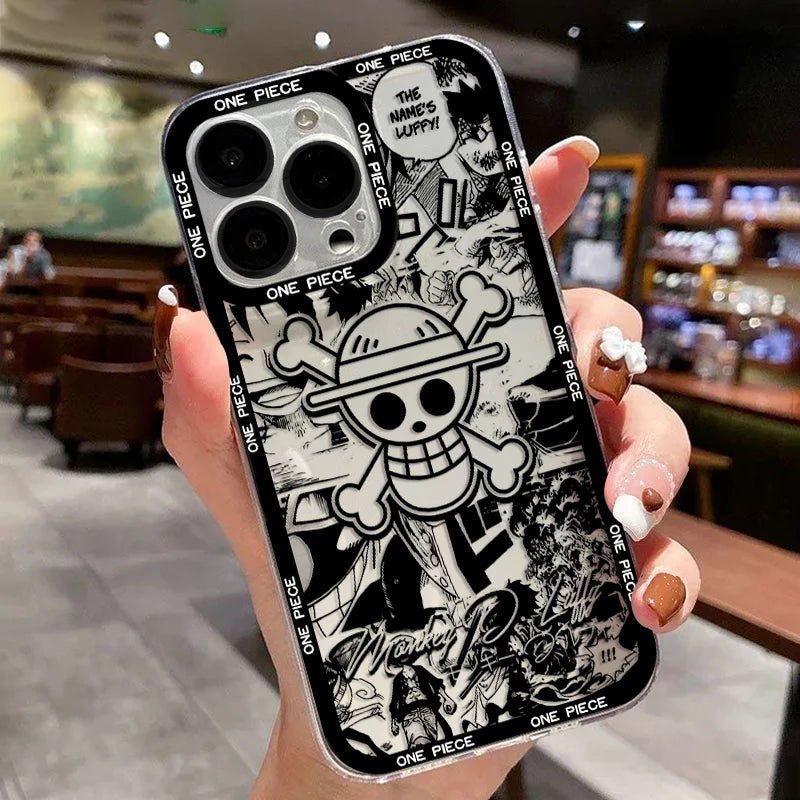 One Piece StickerBlast & ShadowArt Case Series – Multiple Designs (iPhone 11–17, Pro/Max)