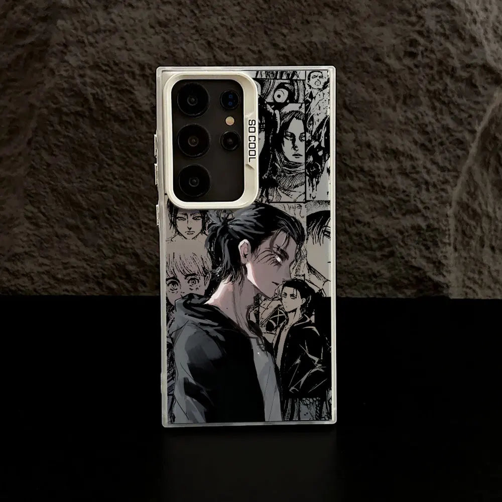 AOT Anime Panel Case Series – Multiple Designs (Samsung S20–S25, Ultra/Plus)