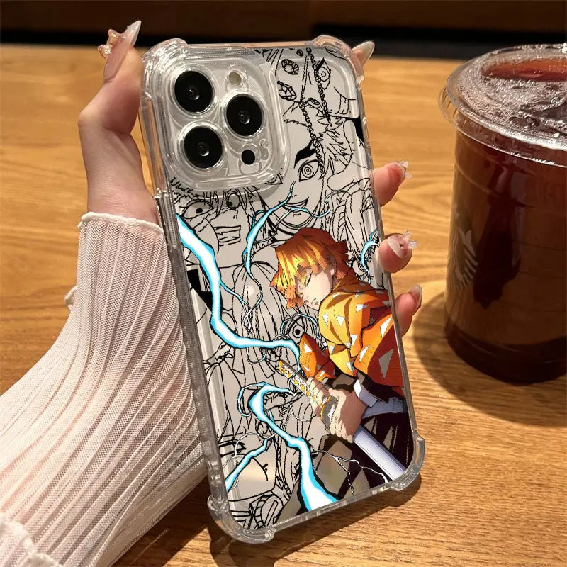 Demon Slayer Heatwave Manga Case Collection – Multiple Designs (iPhone 11–17, Pro/Max)