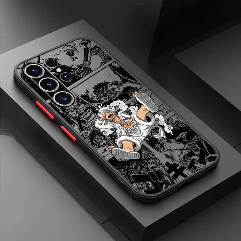 Luffy Gear 5 Impact Case – Manga Panel Edition (Samsung S20–S25, Ultra/Plus)