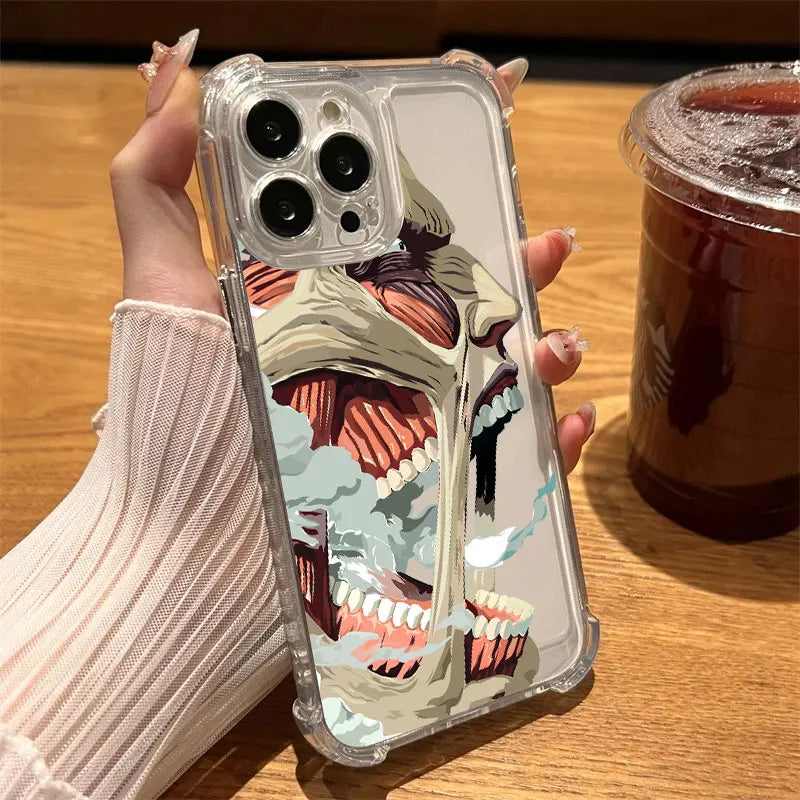 Attack On Titan - Titan Sketch Case Series - Multiple Designs (iPhone 11–17, Pro/Max)