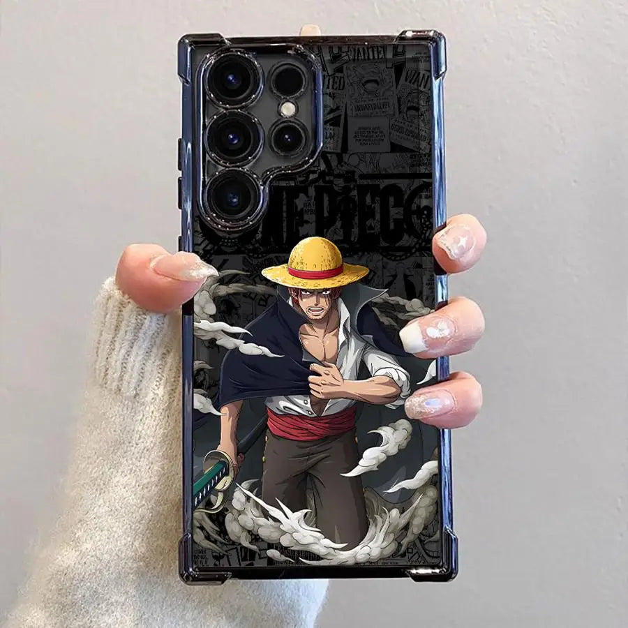 One Piece BattleEdition Case Series – Luffy & Zoro Designs (Samsung S20–S25 Ultra/Plus)