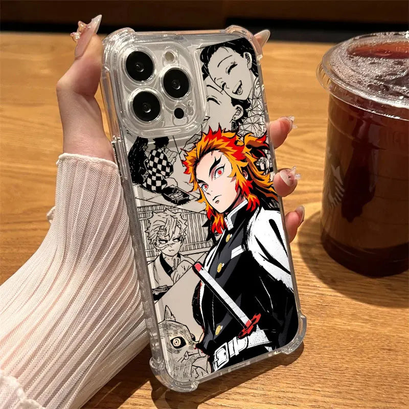 Demon Slayer Color Manga Case Series – Multiple Designs (iPhone 11–17, Pro/Max)
