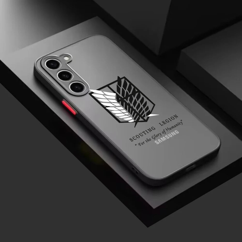 AOT Shadow Sketch Case Series - Multiple designs (Samsung S20–S24, Ultra/Plus)