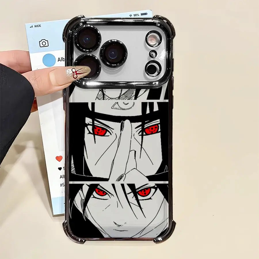 Naruto Anime Panel Case Collection – (iPhone 11–17, Pro/Max)