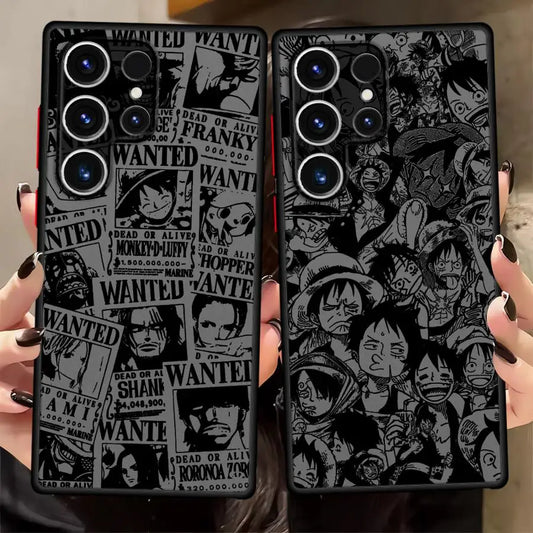 One Piece Shadow Art Case Series – Multiple Designs (Samsung S20–S25 Ultra/Plus)