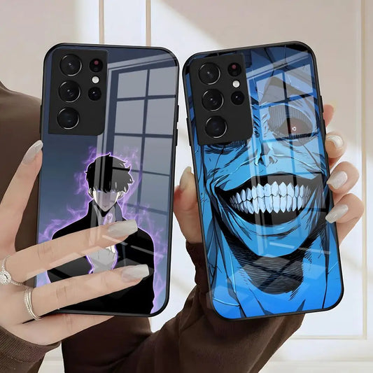 Solo Leveling Abyss Glow Case Series – Multiple Designs (Samsung S20–S25, Ultra/Plus)