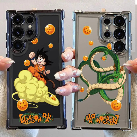 Kid Goku & Shenron Clear Case – Dragon Ball Edition (Samsung S20–S25, Ultra/Plus)