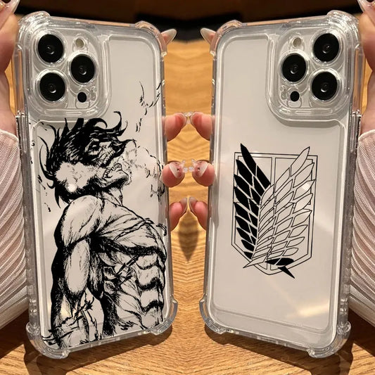 Attack On Titan - Titan Sketch Case Series - Multiple Designs (iPhone 11–17, Pro/Max)