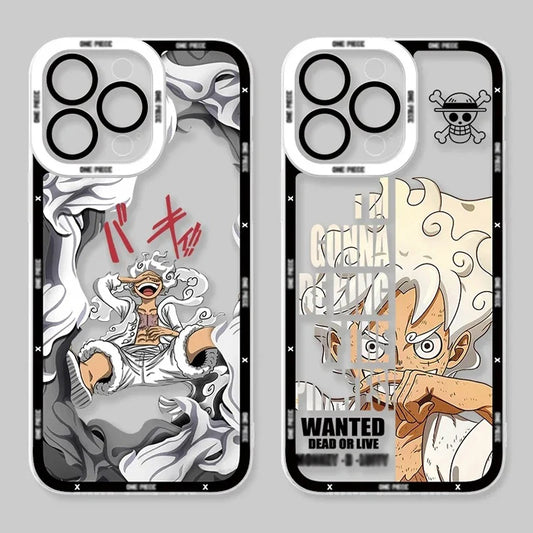Luffy Gear 5 ClearCase Series – Multiple Designs (iPhone 11–17, Pro/Max)
