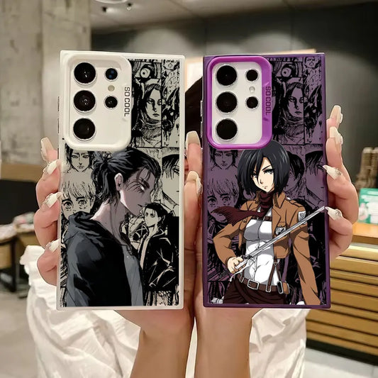 AOT Anime Panel Case Series – Multiple Designs (Samsung S20–S25, Ultra/Plus)