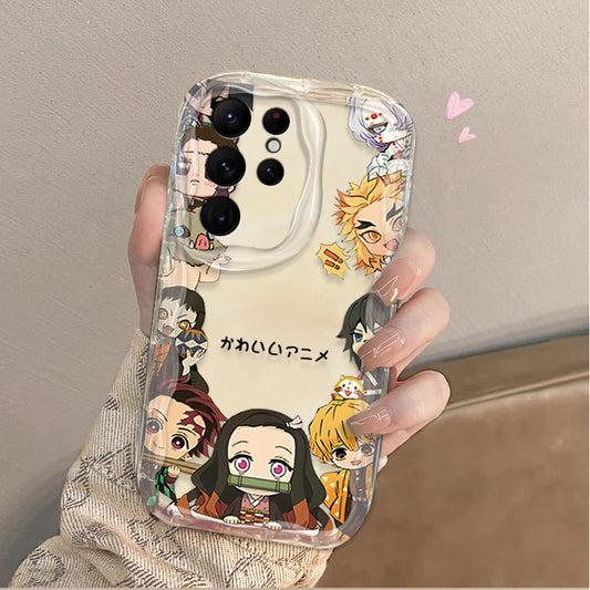 Demon Slayer Chibi Squad Case Series - Multiple Designs (Samsung S20–S24, Ultra/Plus)