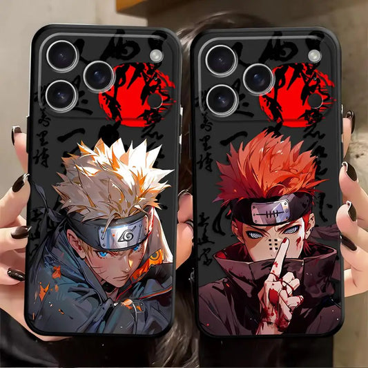 Naruto DarkSeal Art Case – Kakashi / Pain (iPhone 11–17, Pro/Max)