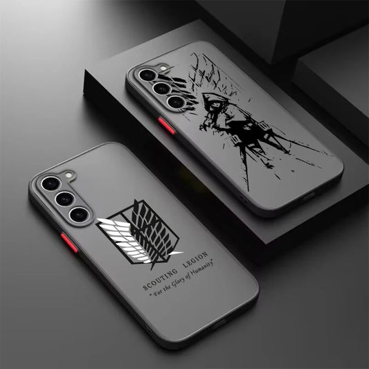AOT Shadow Sketch Case Series - Multiple designs (Samsung S20–S24, Ultra/Plus)