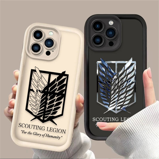 Attack on Titan Wings of Freedom Color Case Collection –  (iPhone 11–17, Pro/Max)