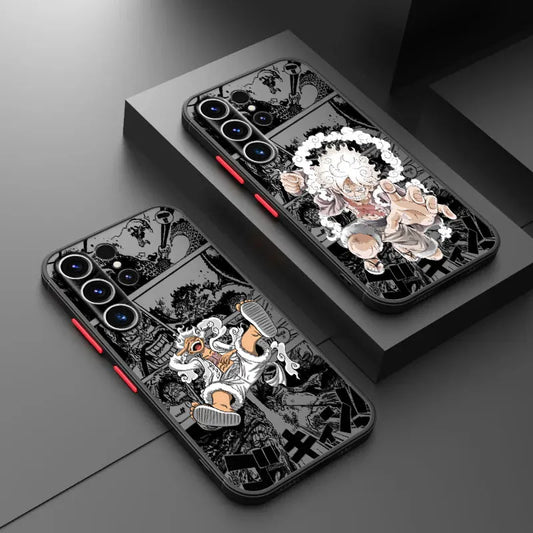 Luffy Gear 5 Impact Case – Manga Panel Edition (Samsung S20–S25, Ultra/Plus)