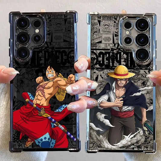 One Piece BattleEdition Case Series – Luffy & Zoro Designs (Samsung S20–S25 Ultra/Plus)