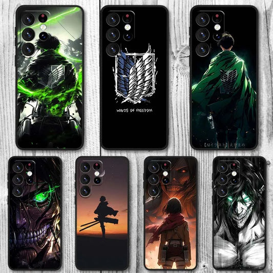 AOT Cinematic Art Case Series – Multiple Designs (Samsung S20–S25, Ultra/Plus)